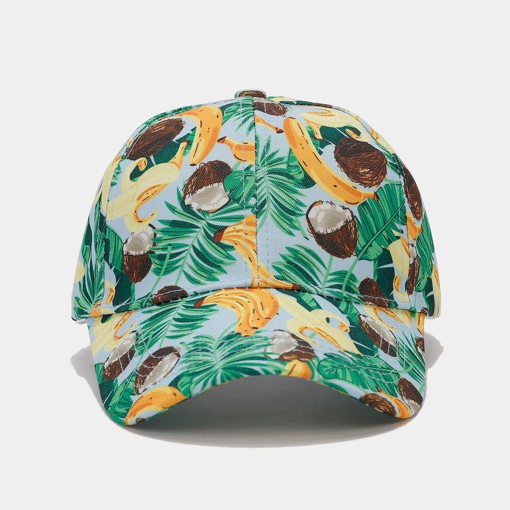 Baseballpetten met Fruitprint Zomerse Buitenzonbescherming Zonnehoeden Dames Heren Reizen Strand Anti-Zon Snapback Damesmode Pet met Vizier