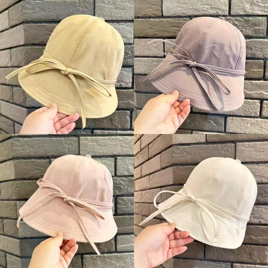Fashionable Commuter Korean Dongdaemun Bow Fisherman Hat Women Sunshade Sunscreen Duck Tongue Hat