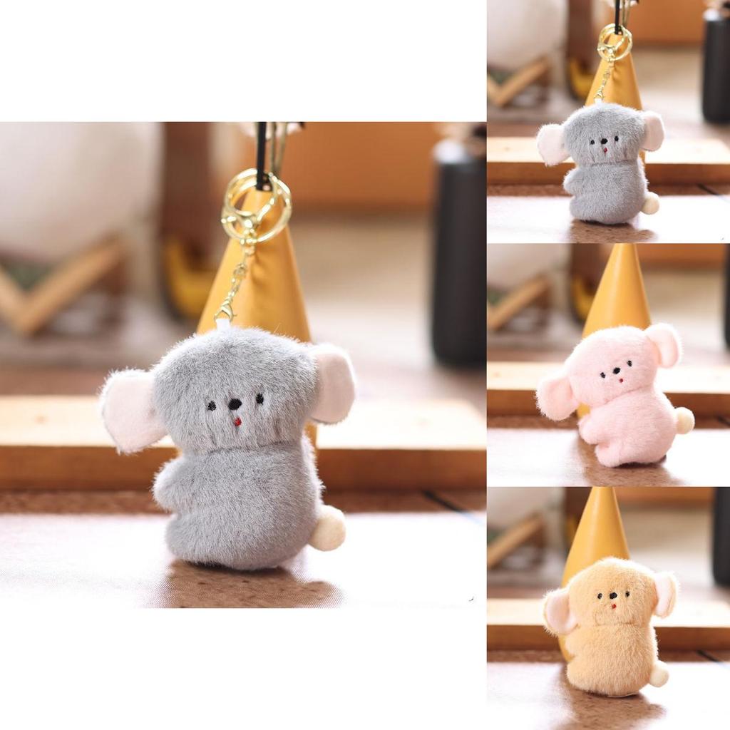 Cute Koala Keychain Plush Toy With Pp Cotton Filling For Bag Decor And Gifts