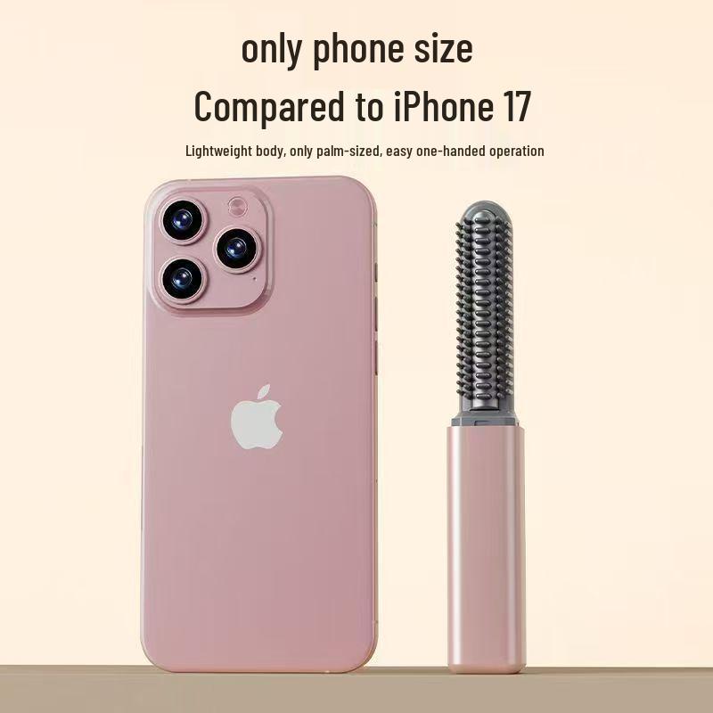 Mini Wireless Heated Hair Styling Comb – Long-Lasting, No-Damage Straightening and Care.