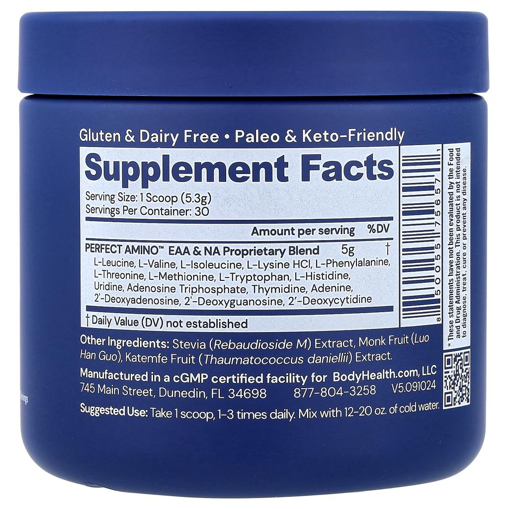 Perfect Amino™, Unflavored, 159G (5.61Oz)