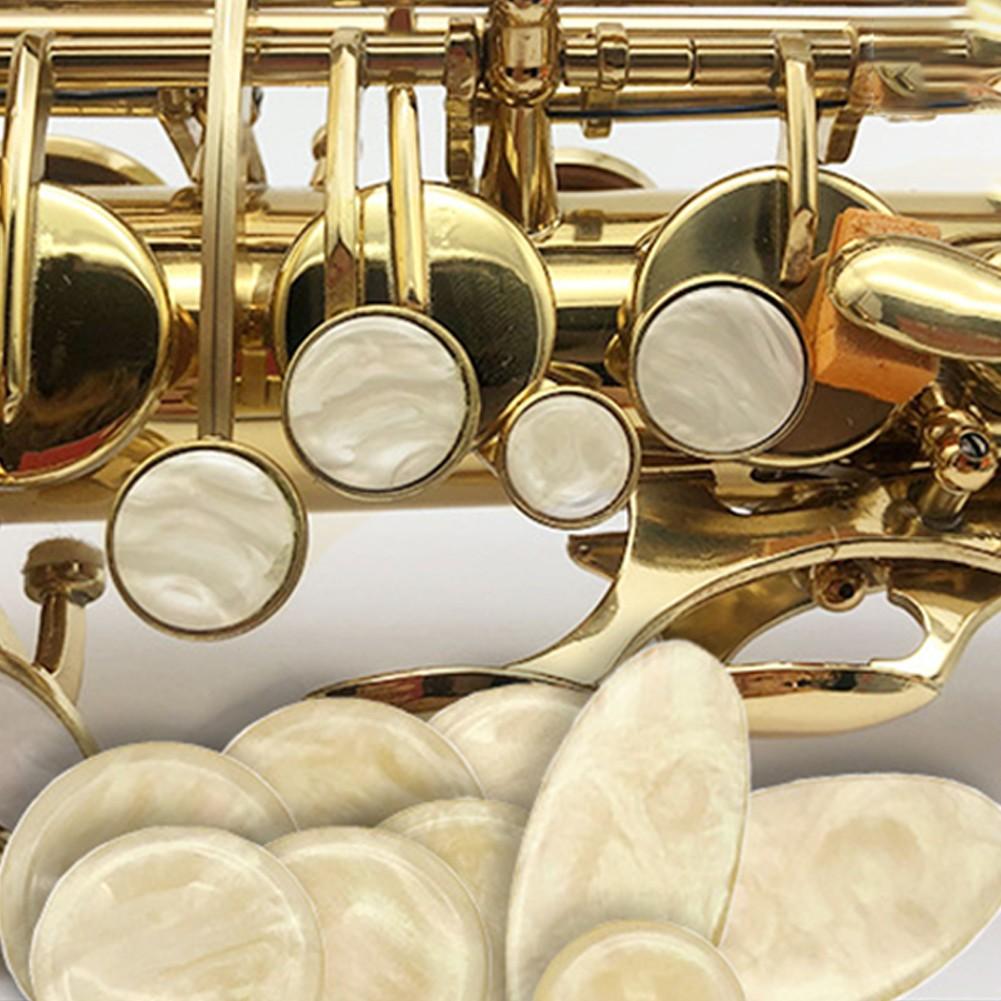 Saxophone Key Buttons Inlays Beige Easy To Install