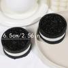 Super Soft Handmade Black Biscuit Decompression Taba Squishy Toys Stress Relieving Slow Rebound Fidget Toy For Adults Relaxation