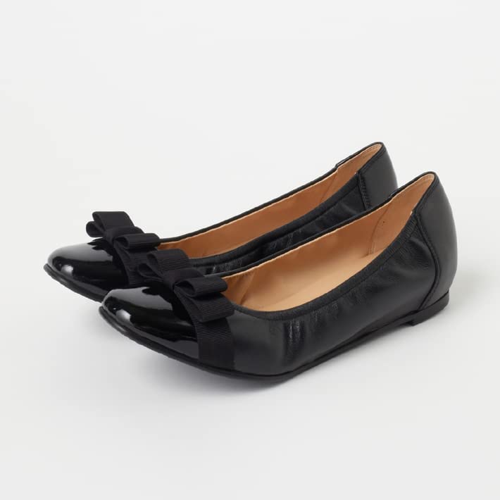 Diana WELLFIT Low Heel Flat Shoes, Made In Japan, Black, Size 25.0cm, 118017600014