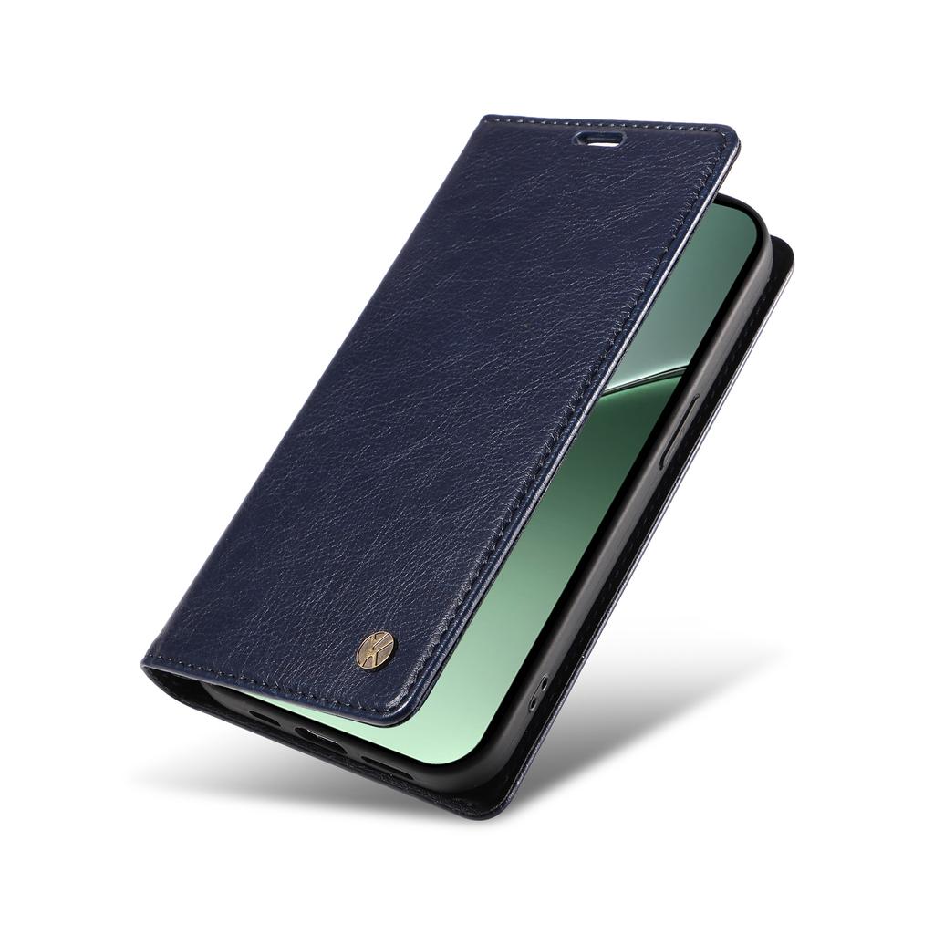 YIKATU YK-006 Pro pouzdro pro Xiaomi 15 Pro Magnetické zavírání Kožený kryt na telefon Litchi textura