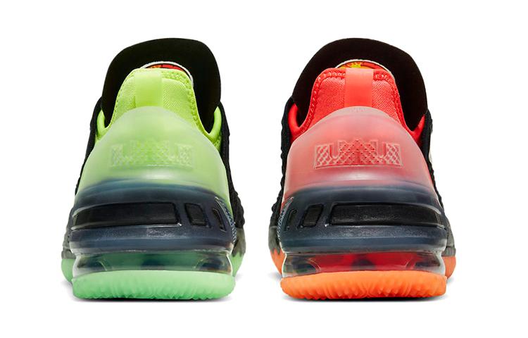 Nike LeBron 18 Black Crimson Volt GS CW2760-009