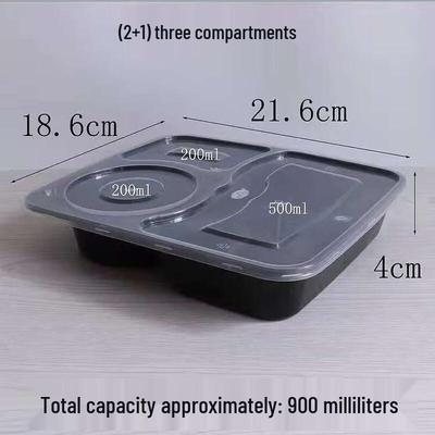 Disposable Multi-Compartment Meal Prep Containers