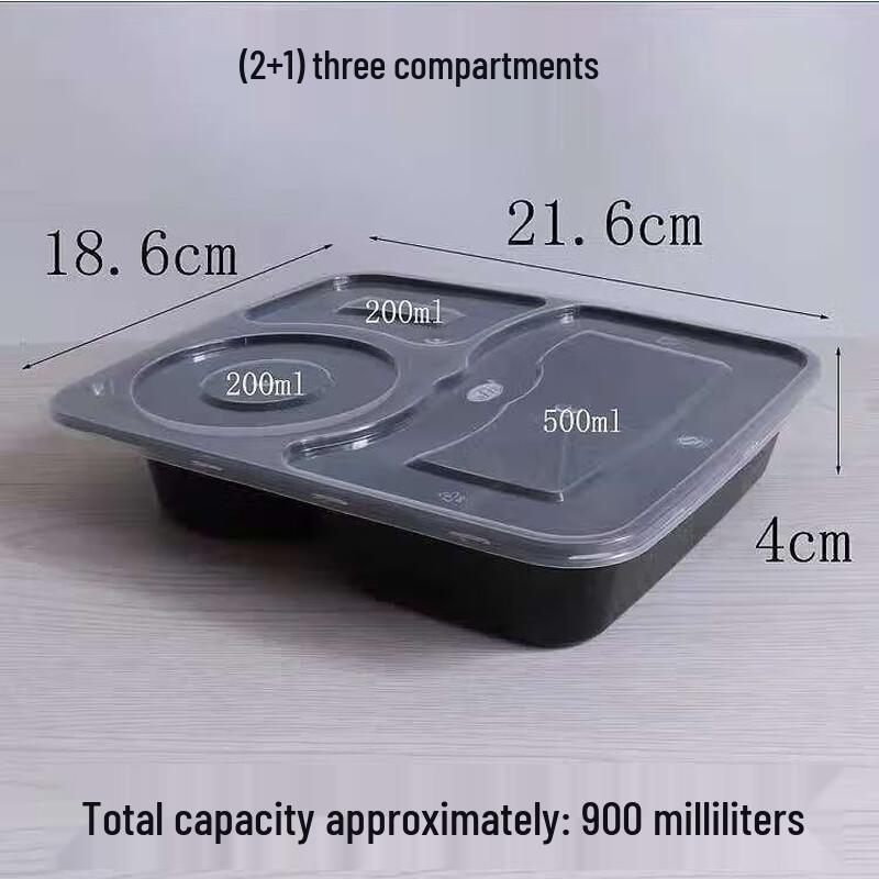 Disposable Multi-Compartment Meal Prep Containers