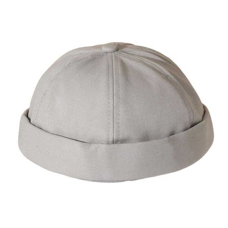 Vintage Men's Summer Cotton Brimless Skullies Cap Street Portable Docker Hats Multipurpose Beanie Hat Hip Hop Hats Japanese INS