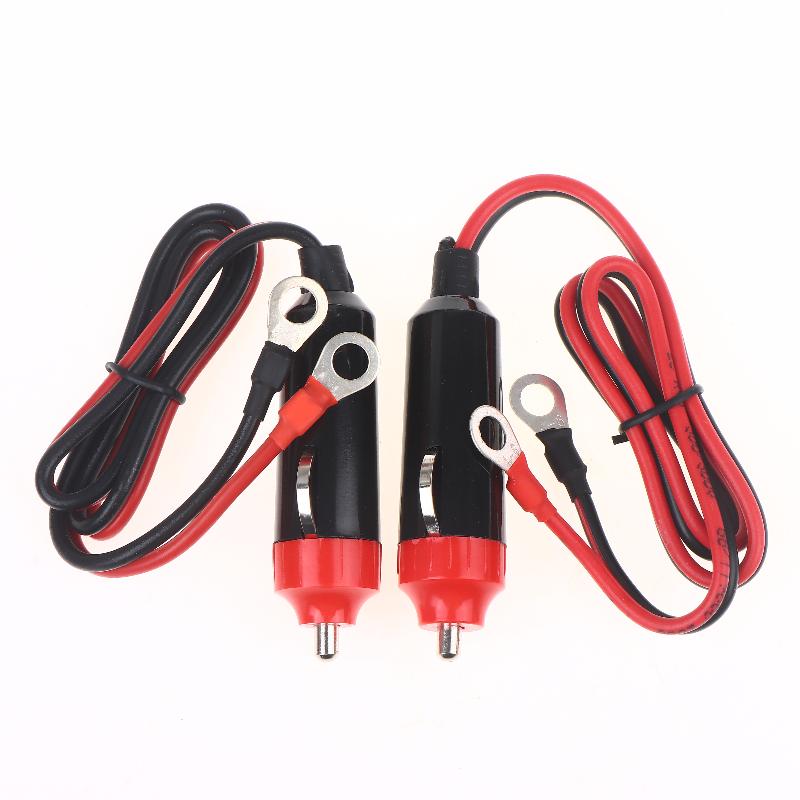 Autostromversorgungs-Wechselrichterkabel 50 cm Auto-Zigarettenanzünder-Stecker Kabelbuchse Mit Batterie-Augenterminal-Anschluss