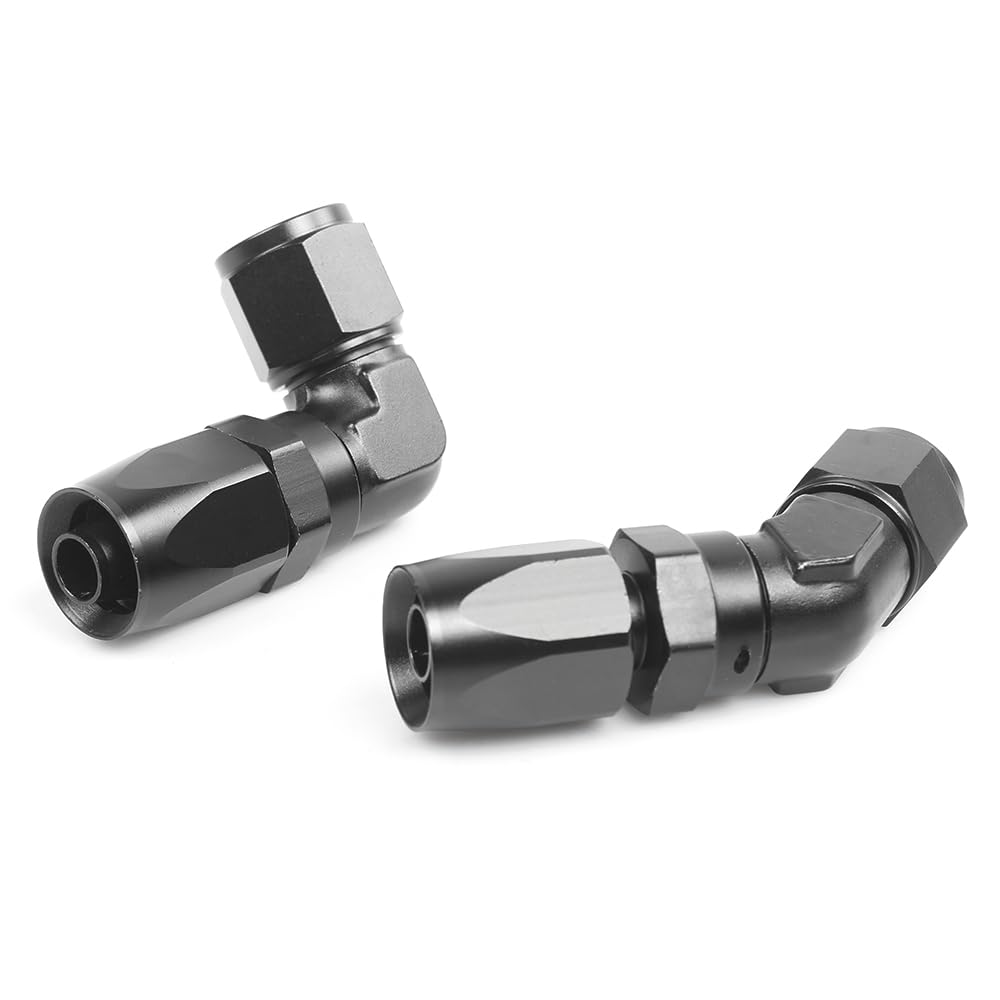 MUTEKI AN12-45° Fitting Adapter, Cooling System, Cooler, Intercooler, Aluminum, Connection, Forged