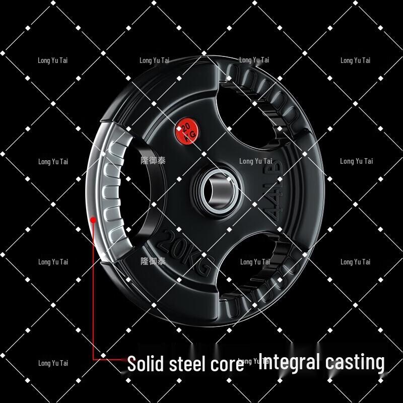 LongYuTai Rubber Coated Olympic Barbell Weight Plate