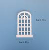 5PCS Dollhouse Windows Miniature Window Frame Ornament 1:12 Scale Dollhouse Furniture Tiny Wooden Window for Decoration