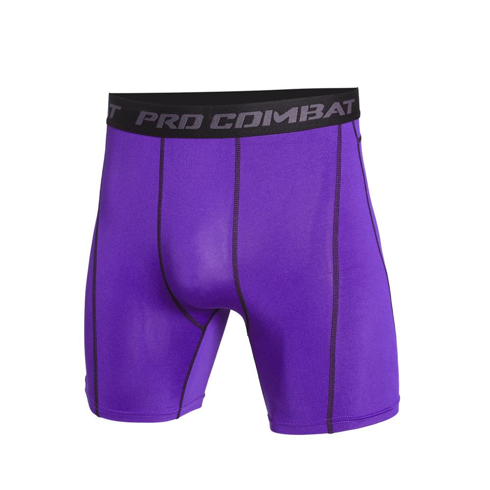 Men's Quick-Dry High-Elastic Basketball Running Shorts 6014: Sweat-Wicking, Tight-Fit Base Layer for Training