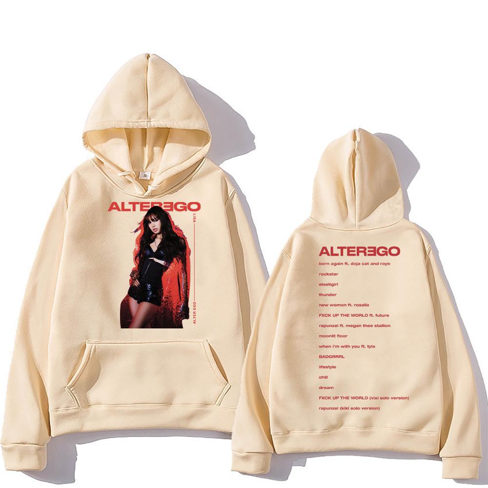 KPOP Rock Band Hip-hop Rap Men Oversized Hoodie Pop Music Street Fashion Casual Fleece Long-sleeve Autumn Winter Sweatshirt Top