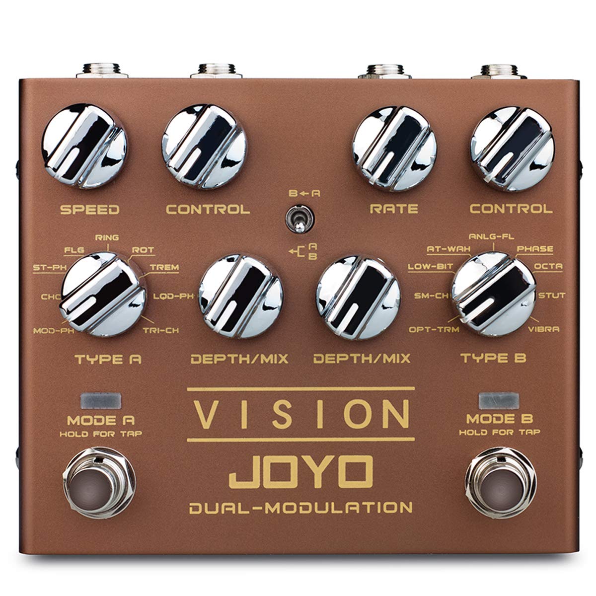 

JOYO Effector VISION Stereo Dual Modulation Pedal [] R-09 DUAL-MODULATION