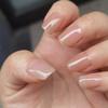 30Pcs Fake Nails Artificial Short Ballet Press On Nail Tips Seamless Fingernails Removable False Nails