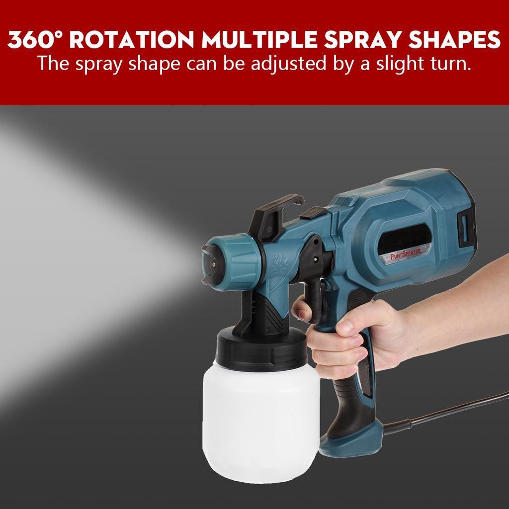 High Power Home Electric Paint Sprayer 5000W with 3 Nozzle Easy Spraying and Clean for Beginner 110V-220V Electric Spray Guns