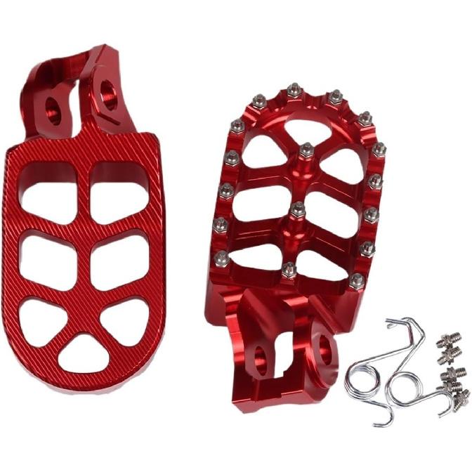 

Footrest Footpeg Foot Pegs Pedal Rests Parts Compatible With GasGas Gas Gas 85 125 250 300 350 450 MC EC ECF EX F 250F 350F 450F MC300 EX350(Black) красный