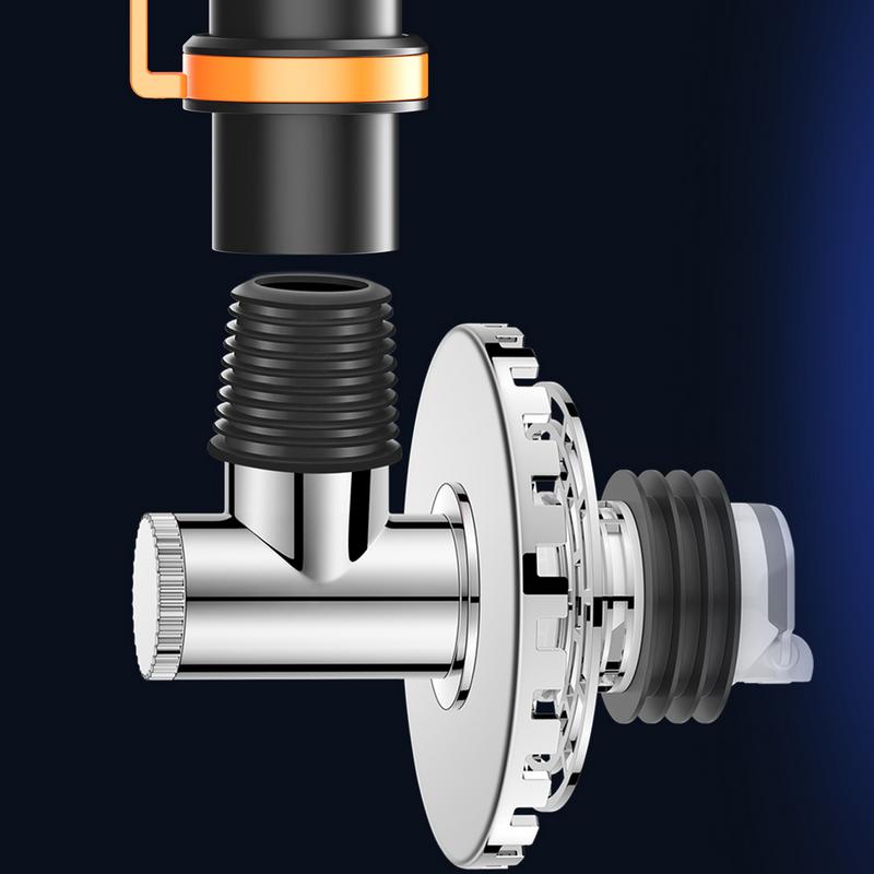 1 Stück 3 Meter Faltbarer Wohnwagen Abwasserschlauch Doppelwandig Verstärktes EVA-Material Abwasserrohr Mit Verstellbarem Adapter Werkzeug