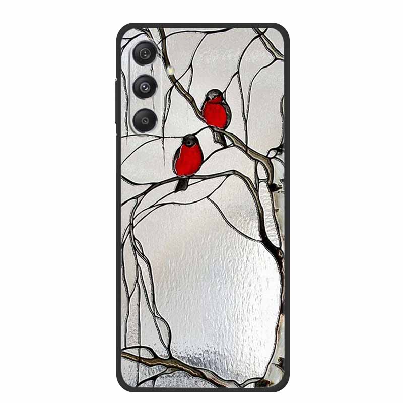 3D Emboss Case For Samsung Galaxy A16 5G Phone Case Coque Flowers Soft Silicone Back Cover For Samsung A56 A36 M16 F16 A26 Case