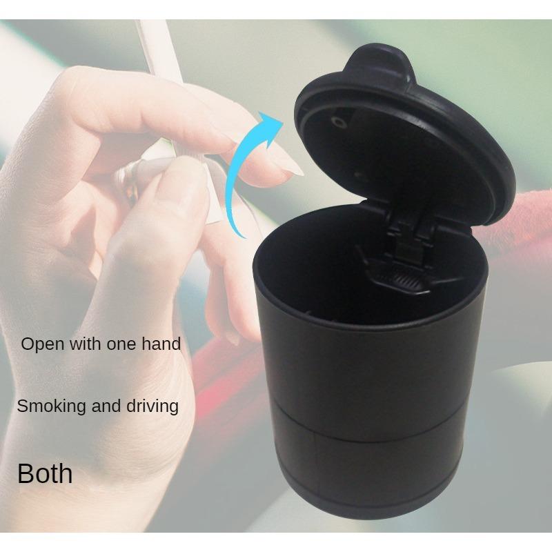 Portable Car Ashtray Universal Plastic Flame Retardant Multifunctional Car Ashtray with Cover Car Interior Accessories
