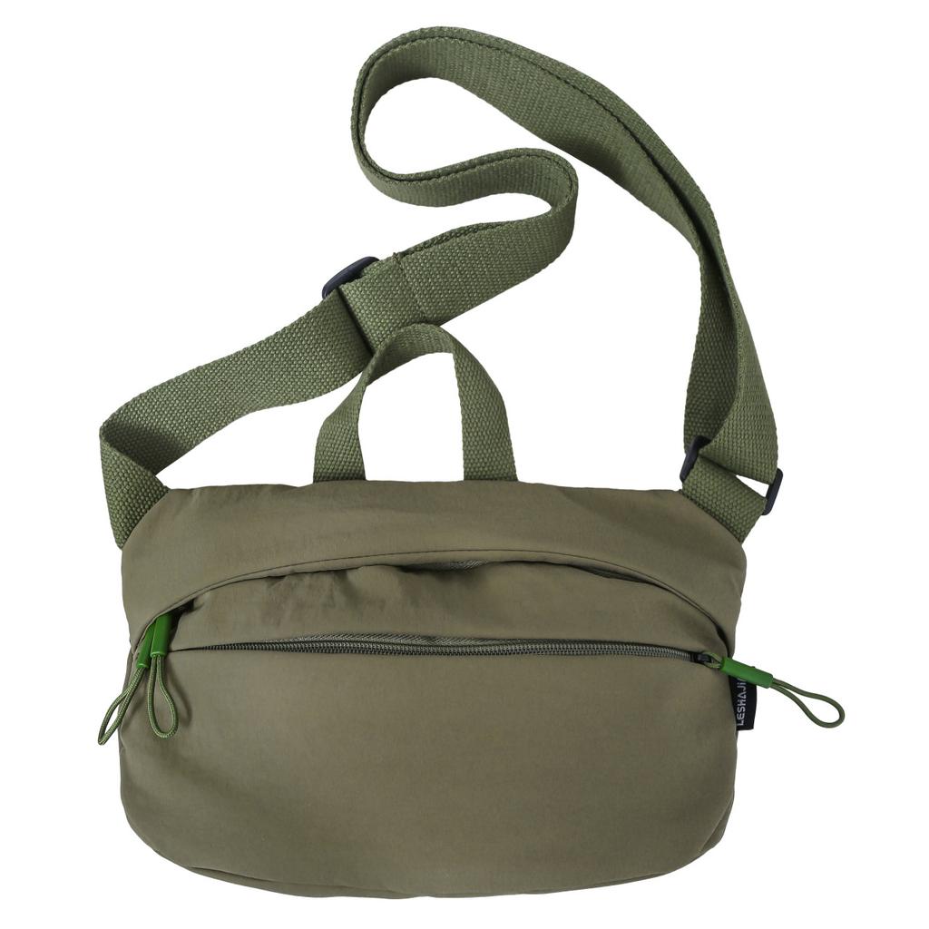 Women's Casual Hong Kong Style Shoulder Bag Nylon Cloth Autumn Chest Bag Handbag Texture Waterproof Student Crossbody Bag