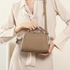 Genuine Leather Boston Small Shoulder Crossbody Bags For Women  Trend Designer Short Handle Ladies Handbags