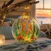 Theme Christmas Tree Ornament with Lights, Hanging Sea Decor for Holiday Xmas Tree Party