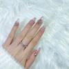 Handmade Silver Diamond Fairy Cat Eye Nails - Luxury Style, Ready Stock