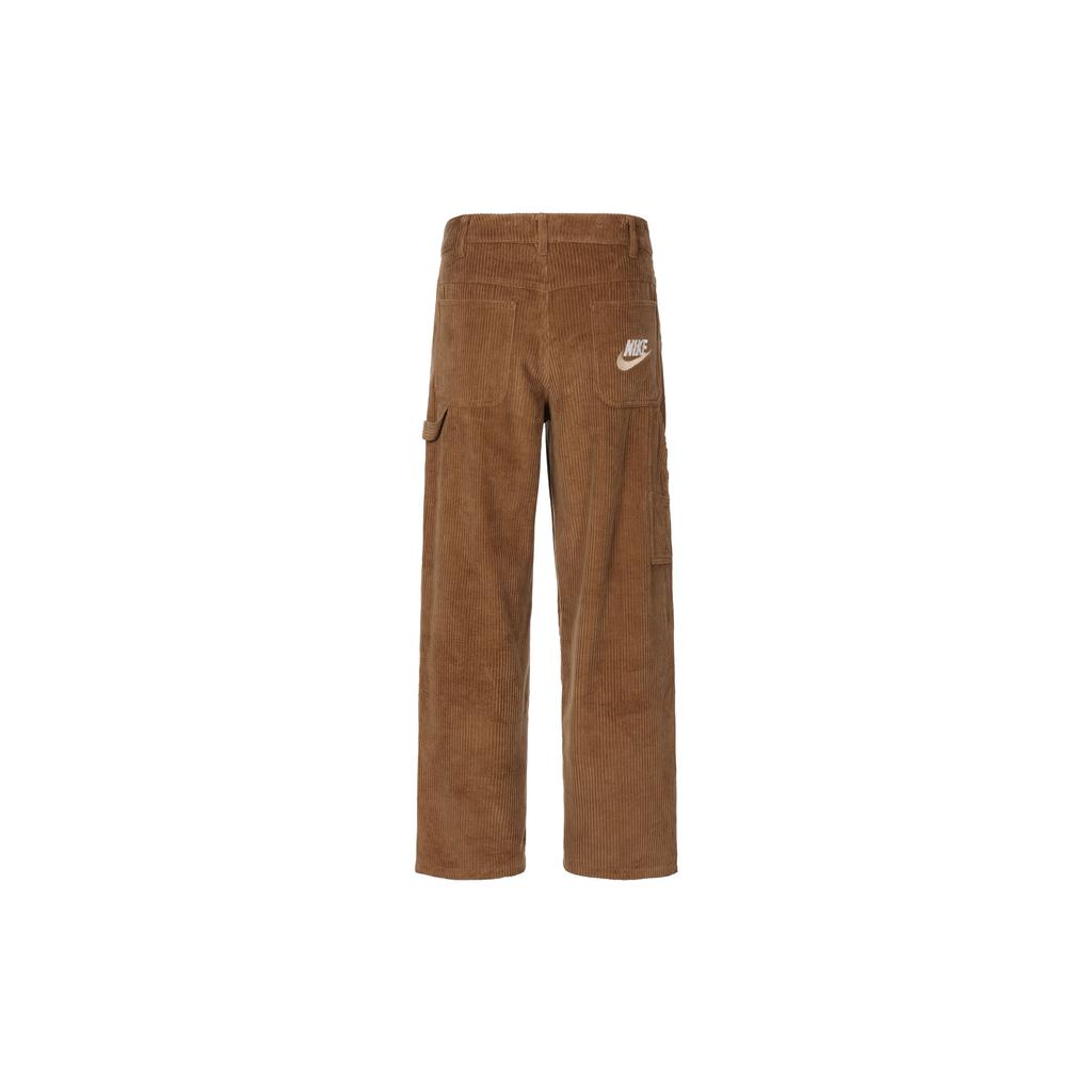 Nike Letter Embroidery Logo Straight Leg Casual Pants Men bottoms Brown HF0354-281