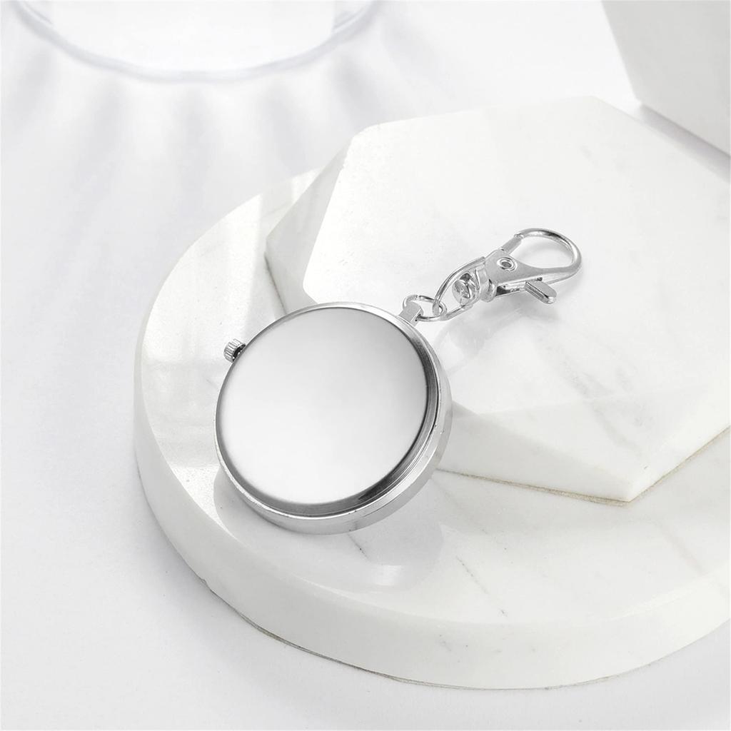 Lancardo Carabiner Nurse Pocket Easy To Perfect for Everyday Mountain Silver Watch, Watch, Watch, Keychain, Analog, Diamond, Trunk, Read, Use,