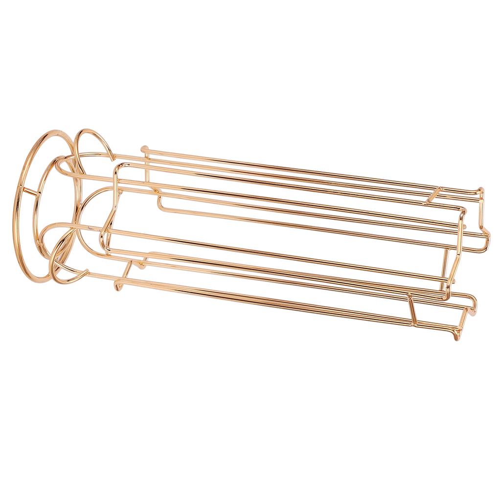 Coffee Capsule Holder Iron Wire Coffee Pod Storage Rack Shelve Holding 18PCS CapsuleGold