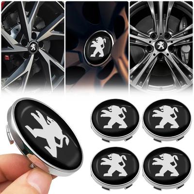Car Wheel Center Hub Cap Car Rims Dust-proof Cover Hubcaps For Peugeot 206 207 307 3008 2008 308 407 408 508 301 208 Accessories