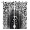 2pcs/set 3D Spacecraft Cabin Window Curtain Science Fiction Futurism Bedroom Living Room Decor Blackout Polyester Fabric Curtain