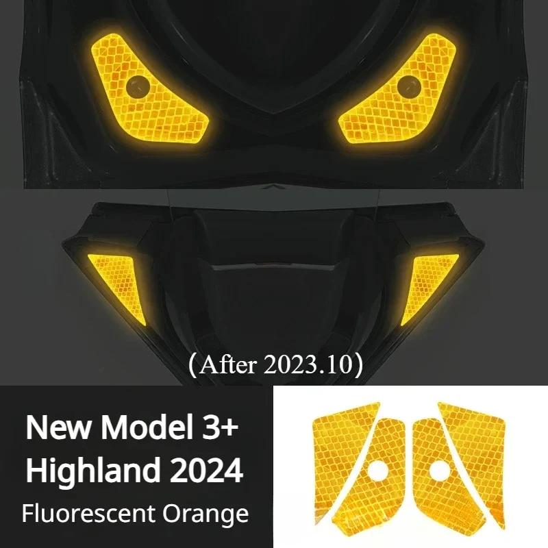 Door Reflective Warning Sticker for Tesla Model 3 Y Accessories Reflectiver Safety Warning Sticker Bright Car Decoration Sticker