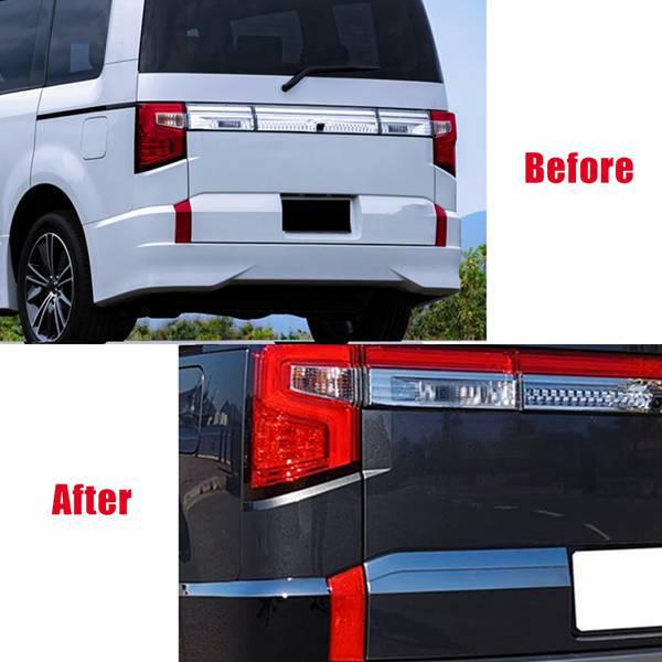 Rear Trunk Chrome Trim for 2020-2021 Mitsubishi Delica D5 (Pair)