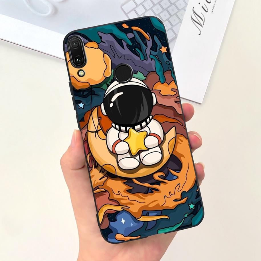 

For Huawei Y9 Prime 2019 Case Shockproof Astronaut Silicone Soft Fundas For Huawei Y9 Y 9 Prime 2019 STK-LX3 JKM-LX3 Phone Cover Huawei Y9 2019