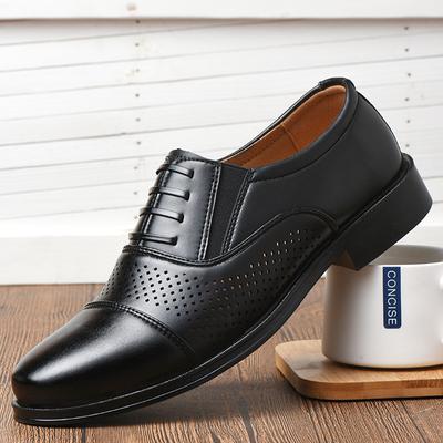 Fashion Breathable Summer Wedding Shoes Mens Dress Shoes  Cutout Business Leather Sandals Men Suit Office Shoes 2025 New