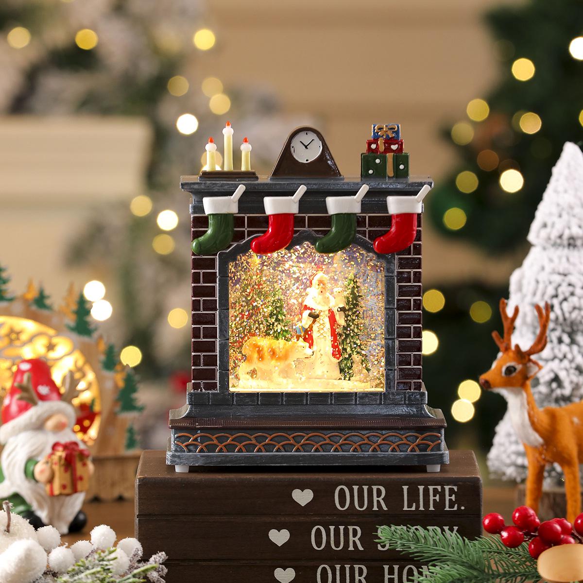 Cross-border Christmas Music Box with Crystal Ball - Perfect Holiday Gift for Children