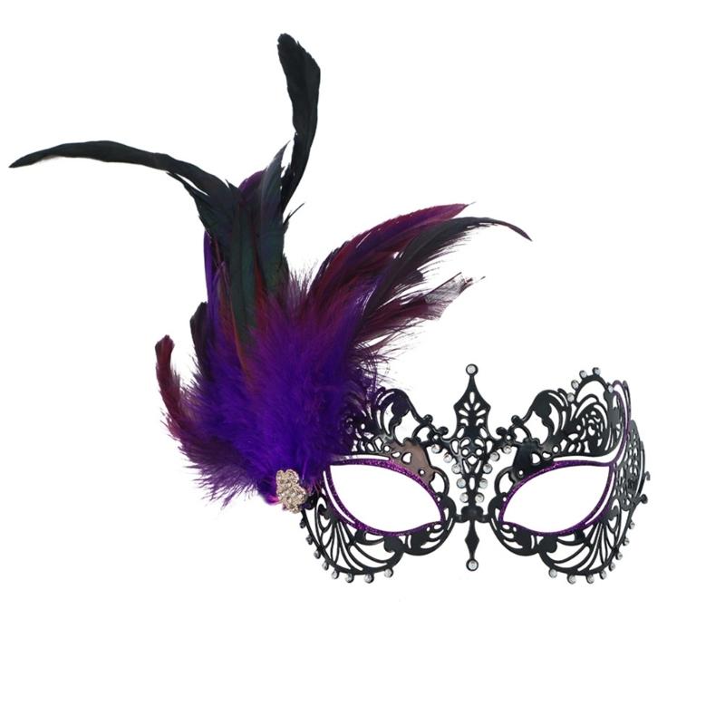 Women Masquerade Mask with Rhinestones Ball Prom Mask Venetians Party Mask Half Face Lace Mask Eyemask Mardi Gras Mask