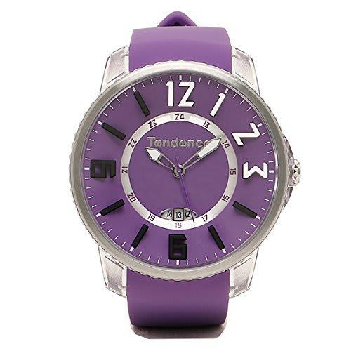 TENDENCE TG131002 Slim Pop 3H Watch for Men and Women, Purple
