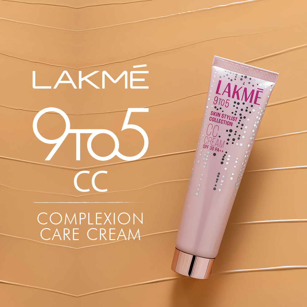LAKME 9 To 5 Complexion Care Face CC Cream, SPF 30, Conceals Dark Spots & Blemishes, 30 G