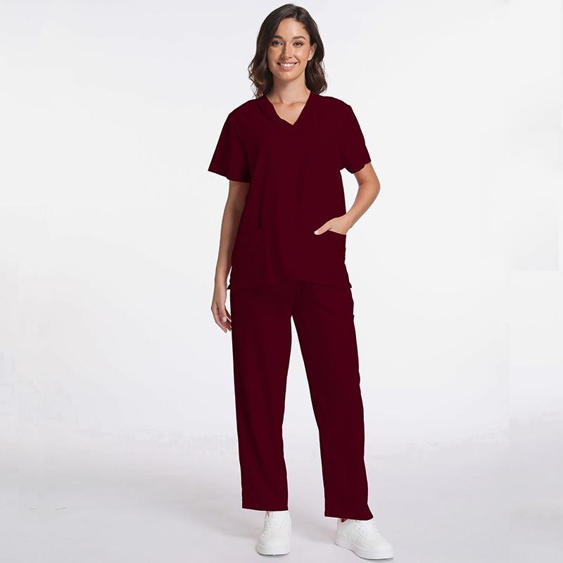 Women's Short Sleeve Scrub Top for Dental Operating Room – Nurse & Doctor Medical Workwear for Healthcare Staff