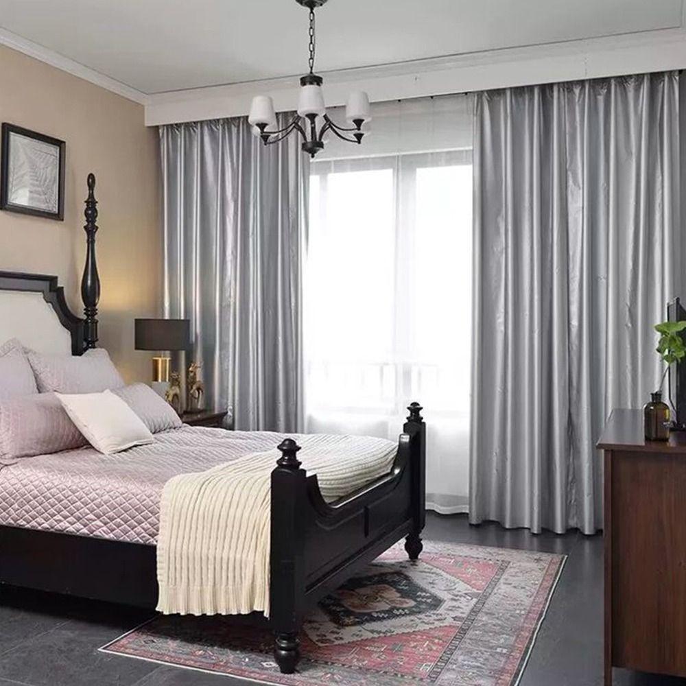 Rectangle Blackout Curtains Thickened Thermal Insulation Curtain New Privacy Drapes  Hotel Bedroom