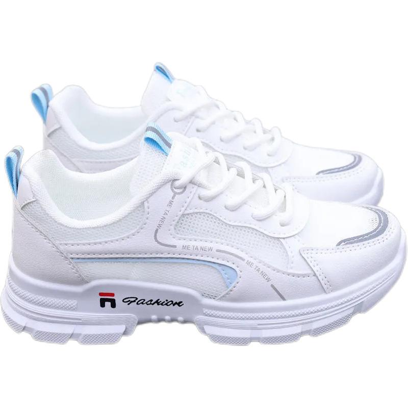 Daddy shoes girl 2025 spring and summer new fashion casual platform ins trendy thin mesh breathable sports shoes