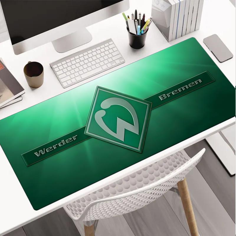 Green And White Werder Mouse pad, Gaming Mouse Pad, keyboard pad, Desk Decor for computer notebook Fan Gift Birthday Gift