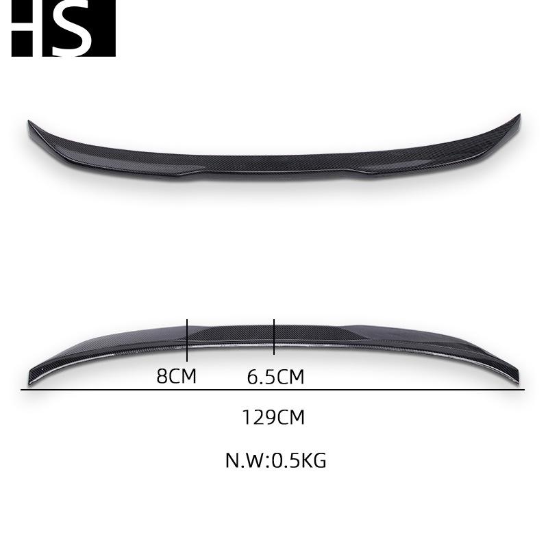 Compatible with BMW 5 Series 17-22 G30/G38 & M5 F90 DA Style Carbon Fiber Rear Wing Spoiler