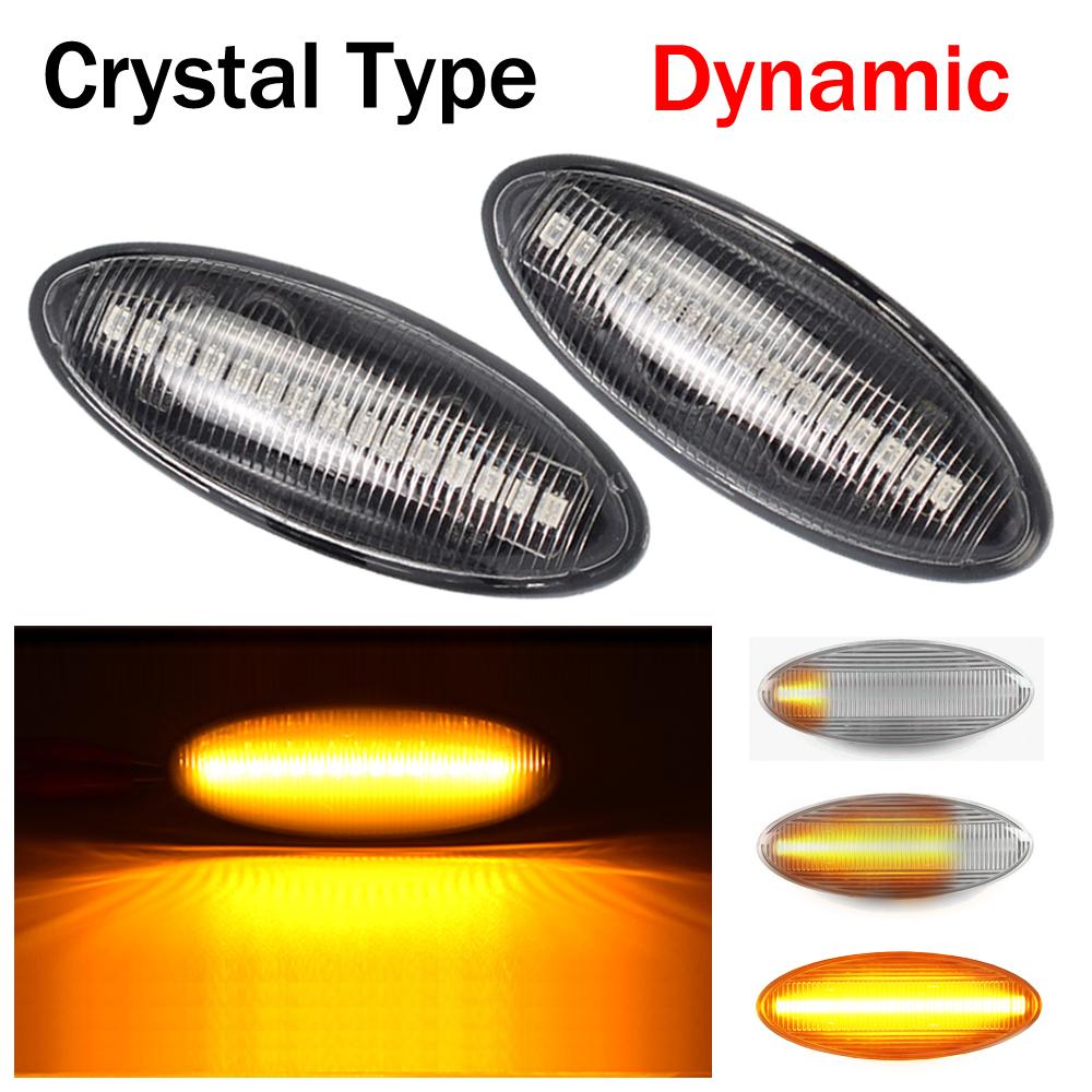 

2Pieces Dynamic LED Side Marker Lights Flowing Turn Signal Light Blinker For Toyota Yaris COROLLA Auris Mk1 E15 RAV4 Mk3