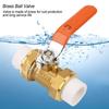 Brass Pipe Ball Valve with Double PPR Hot Melt Fitting 34"BSP DN20